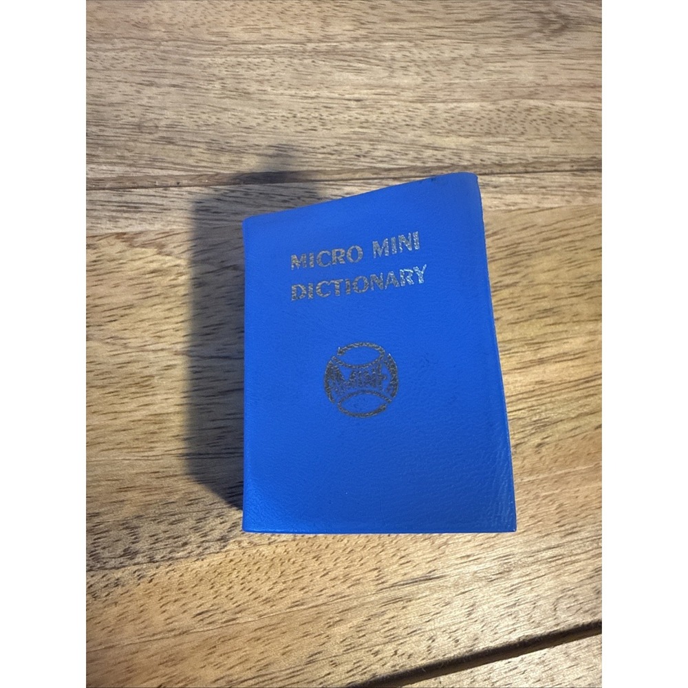 Vintage Micro Mini Dictionary 1978